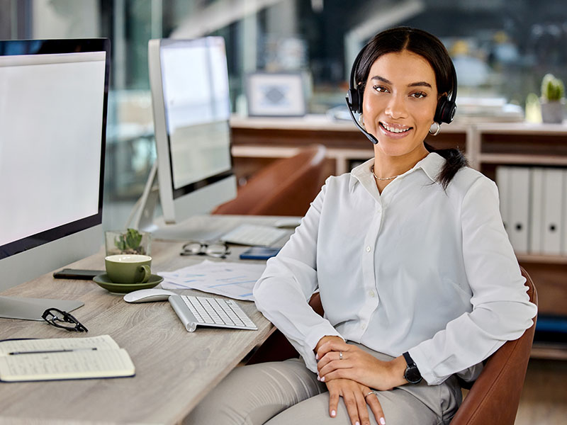 Premium Leased Staffing Agency - Woman Working as Receptionist